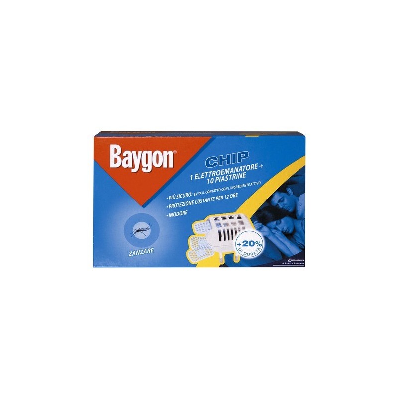Baygon elettroemanatore, 220V, con 10 piastrine