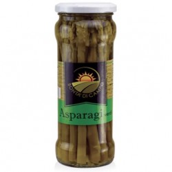 Pot green asparagus