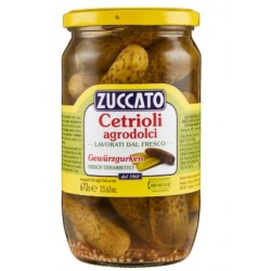Bitter-sweet gherkins