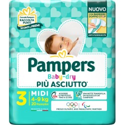 PANNOLINI PAMPERS BABY DRY...