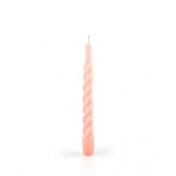 PINK TWISTED CANDLE 26 cm