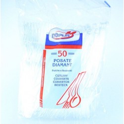 TRANSPARENT PLASTIC FORKS